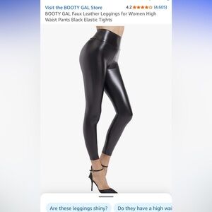 NWT Booty Gal high waisted faux leather leggings - XL